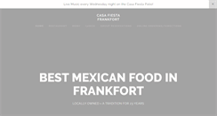 Desktop Screenshot of casafiestafrankfort.com