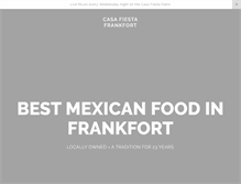 Tablet Screenshot of casafiestafrankfort.com
